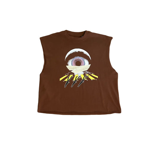 Eye of The Society Cropped Cut-Off  Tee